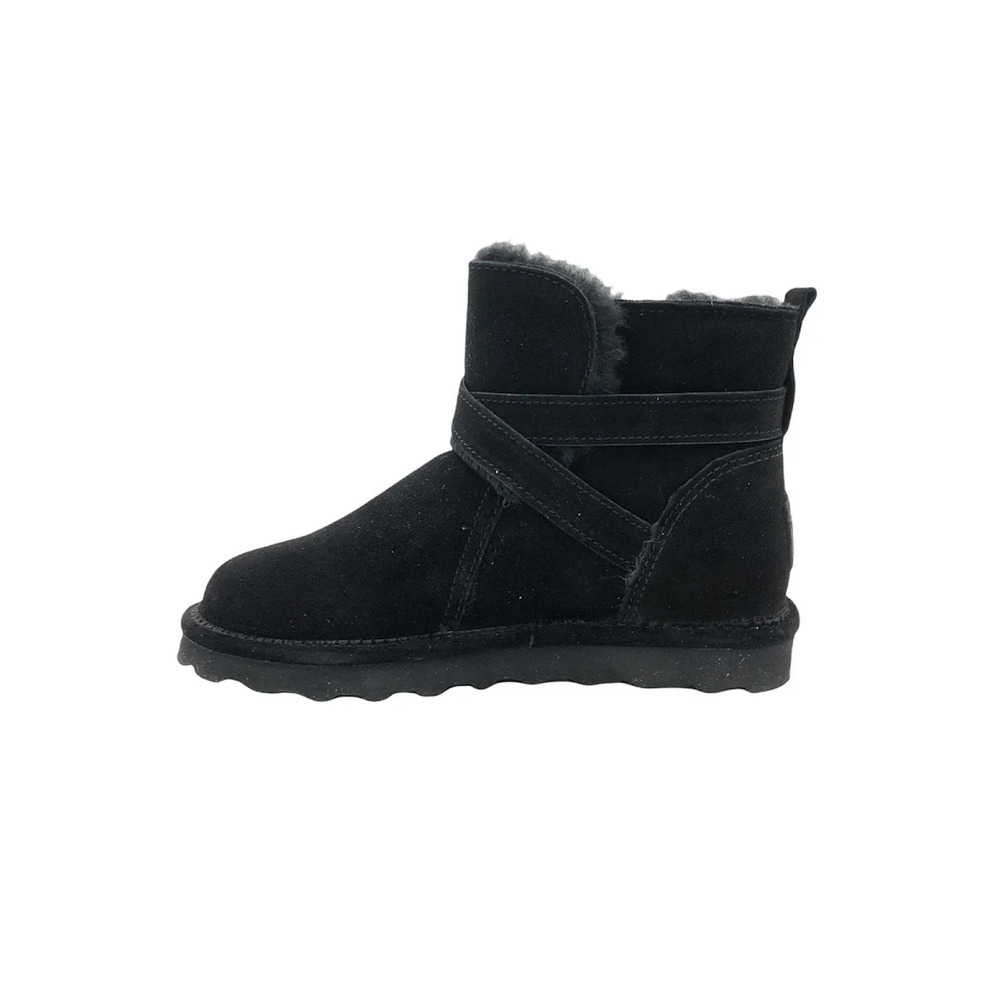 BEARPAW Emersyn Suede Boot with NeverWet Black - Wide - Picture 3 of 5